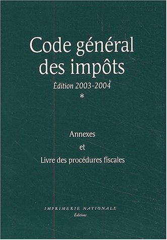 Code général des impôts : annexes