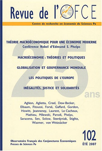 Revue de l'OFCE, n° 102