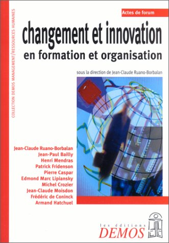 Changement et innovation : en formation et organisation