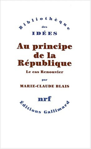 Au principe de la République : le cas Renouvier