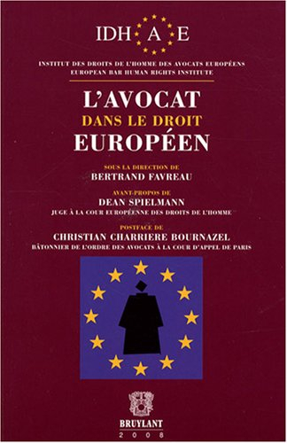 L'avocat dans le droit européen