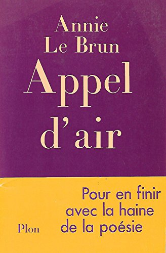 Appel d'air : pour en finir avec la haine de la poésie