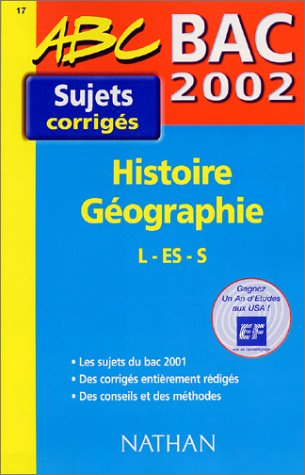 Histoire géographie L, ES, S