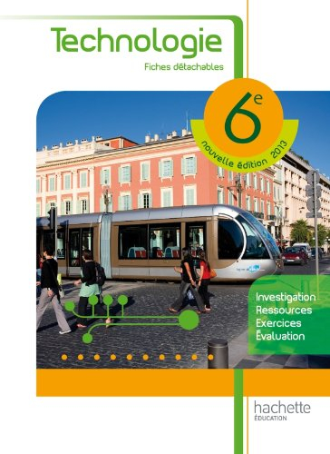 Technologie 6e : fiches détachables