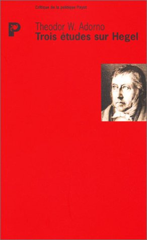 Trois études sur Hegel
