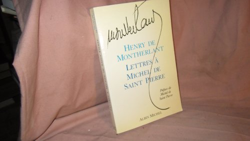 Lettres à Michel de Saint-Pierre