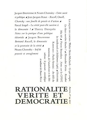 Agone, n° 44. Rationalité, vérité & démocratie