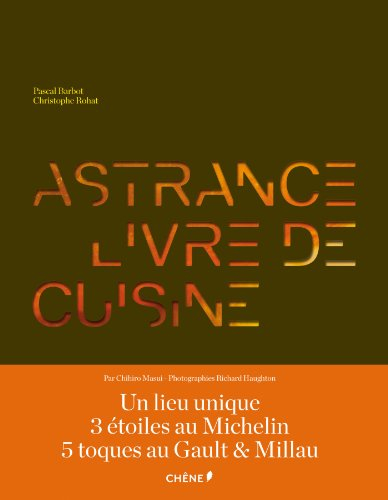 Astrance : livre de cuisine