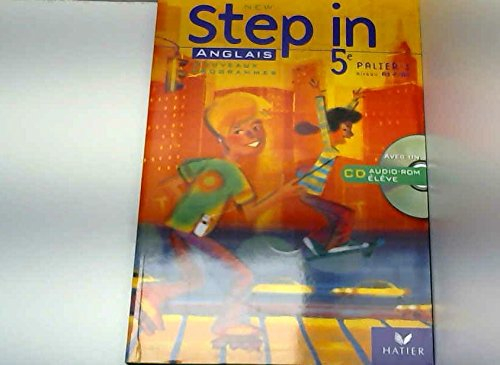 new step in 5e : anglais, palier 1 niveau a1,/a2 (cd inclus)