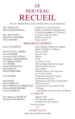 Nouveau recueil (Le), n° 53. Images et icônes