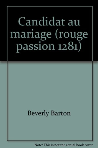 Candidat au mariage ?