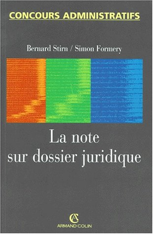 La note sur dossier juridique