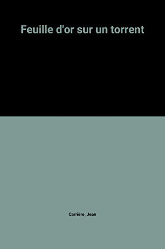 feuille d'or sur un torrent