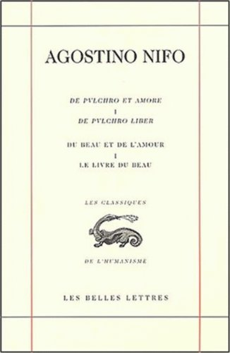 De pulchro et amore. Vol. 1. De pulchro liber. Le livre du beau. Du beau et de l'amour. Vol. 1. De p