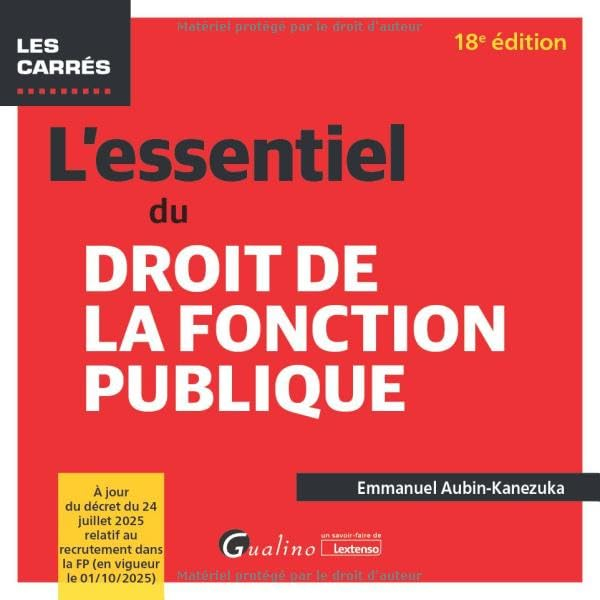 L'essentiel du droit de la fonction publique