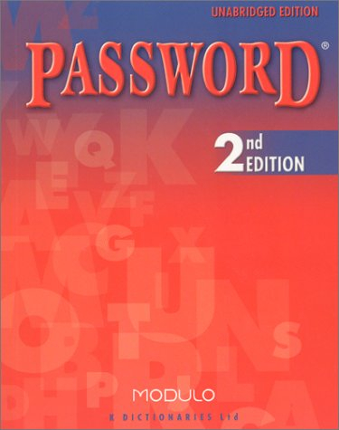 Password. English dictionary for speakers of french, 2nd edition