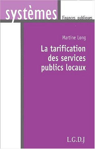 La tarification des services publics locaux