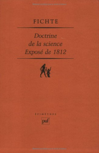 Doctrine de la science, exposé de 1812
