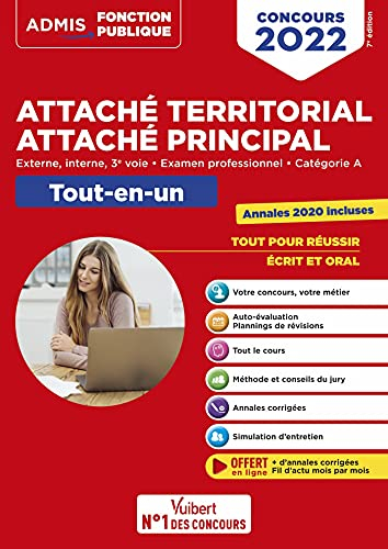 Attaché territorial, attaché principal : externe, interne, 3e voie, examen professionnel, catégorie 