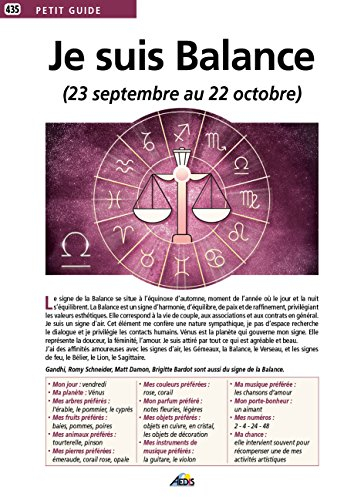Je suis Balance (23 septembre au 22 octobre)