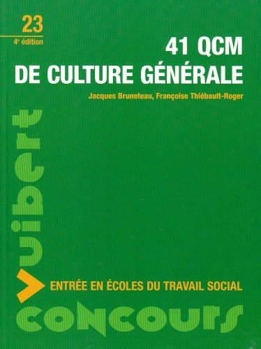 41 QCM de culture générale : entrée en écoles du travail social