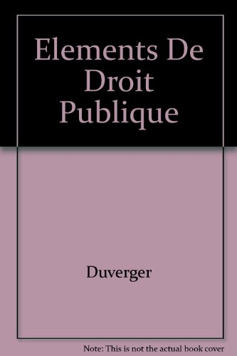 Éléments de droit public