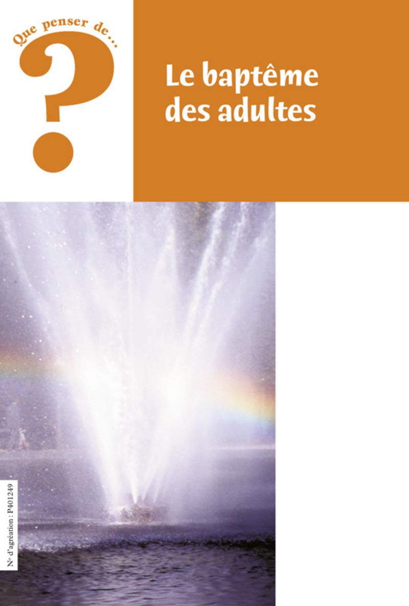 Le baptême des adultes
