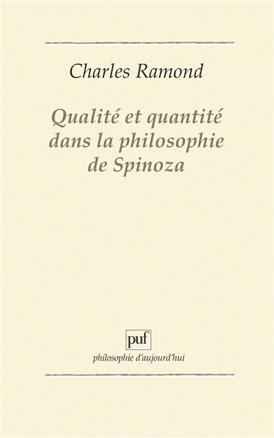 Qualité et quantité dans la philosophie de Spinoza