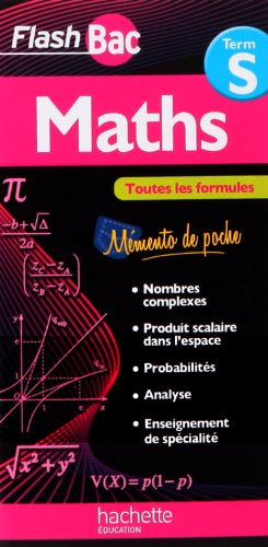 Maths terminale S : toutes les formules