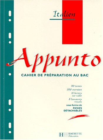 Appunto, italien : cahier de préparation au bac