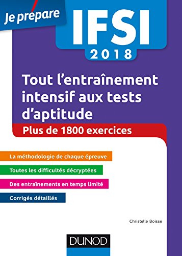 IFSI 2018 : tout l'entraînement intensif aux tests d'aptitude : plus de 1.800 exercices