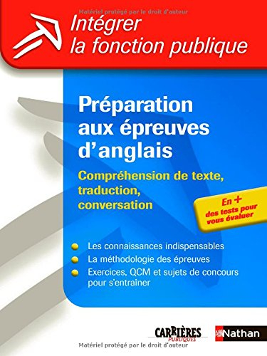 Préparation aux épreuves d'anglais : compréhension de texte, traduction, conversation