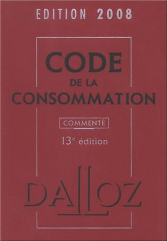 Code de la consommation 2008