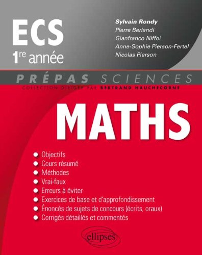 Mathématiques ECS-1re année