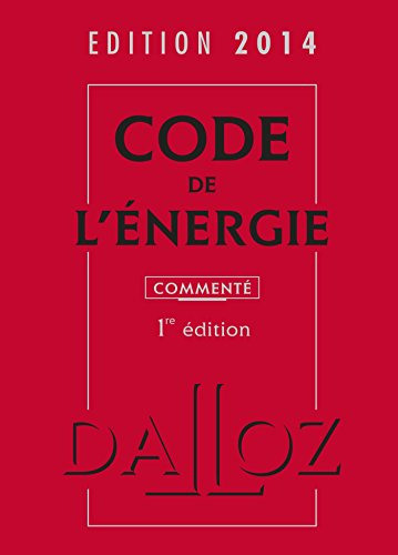 Code de l'énergie 2014, commenté