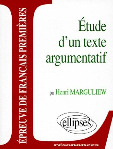 Etude d'un texte argumentatif : épreuves anticipées de français, premier sujet