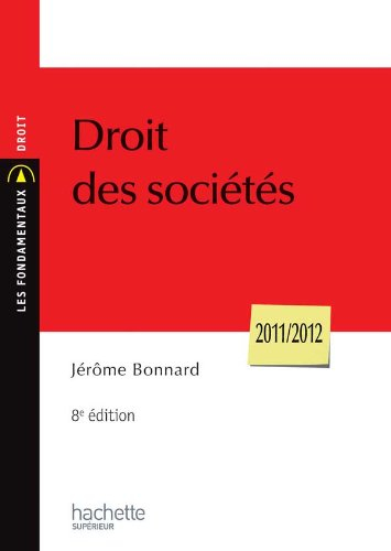 Droit des sociétés : 2011-2012