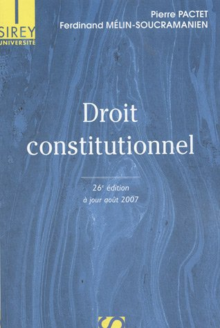 Droit constitutionnel : mise à jour juillet 2007