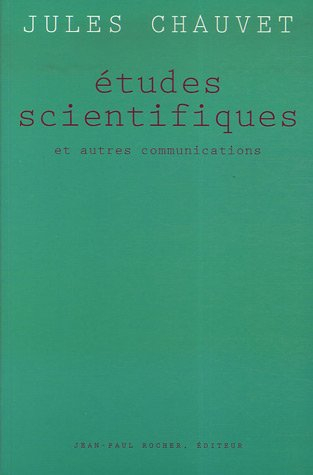 Etudes scientifiques et autres communications : 1949-1988