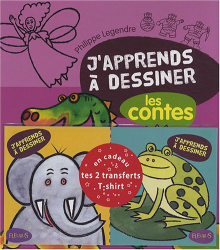 j'apprends a dessiner les contes en cadeau 2 transferts pour t shirt