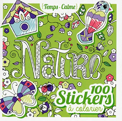 Nature : 100 stickers à colorier