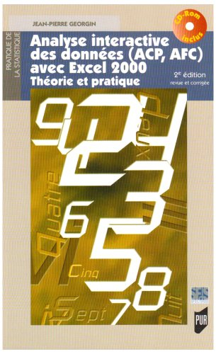 Analyse interactive des données (ACP, AFC) avec Excel : théorie et pratique