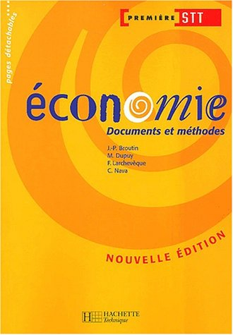 Economie, 1re STT : livre de l'élève