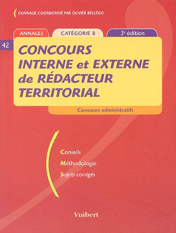 concours interne et externe de rédacteur territorial : catégorie b