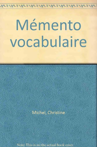 mémento vocabulaire