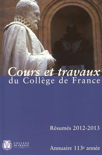 annuaire du college de france 2012-2013
