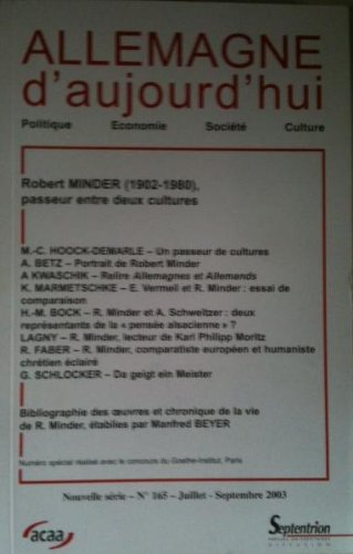 allemagne d'aujourd'hui, n 165/juil.-sept. 2003