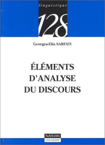 Eléments d'analyse du discours