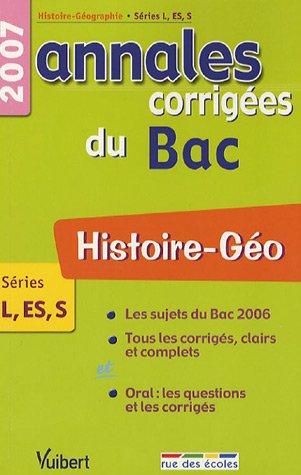 histoire-géo l-es-s : annales corrigées du bac