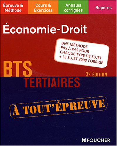 Economie droit, BTS tertiaires